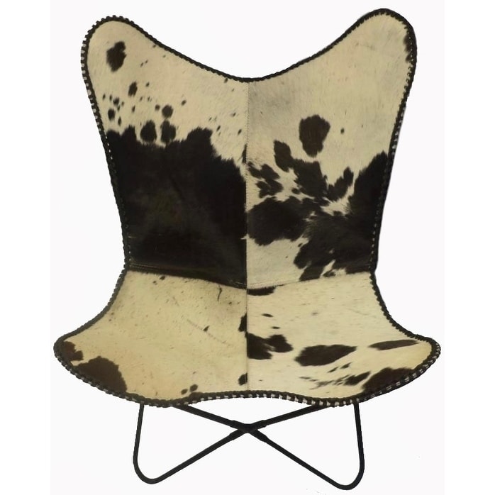 Shop Butterfly Chair Lord In Black White Cowhide On Sale