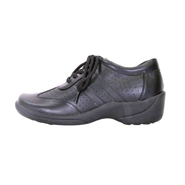 womens wide black dress shoes