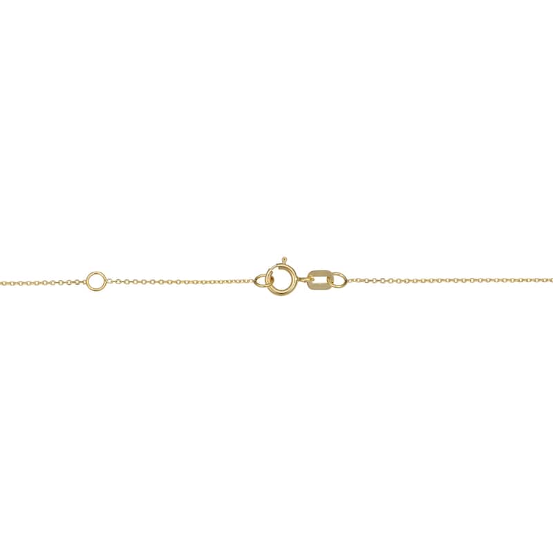 Fremada Italian 14k Yellow Gold or Rose Gold Antler Adjustable Length Necklace (fits 17 or 18 inches)