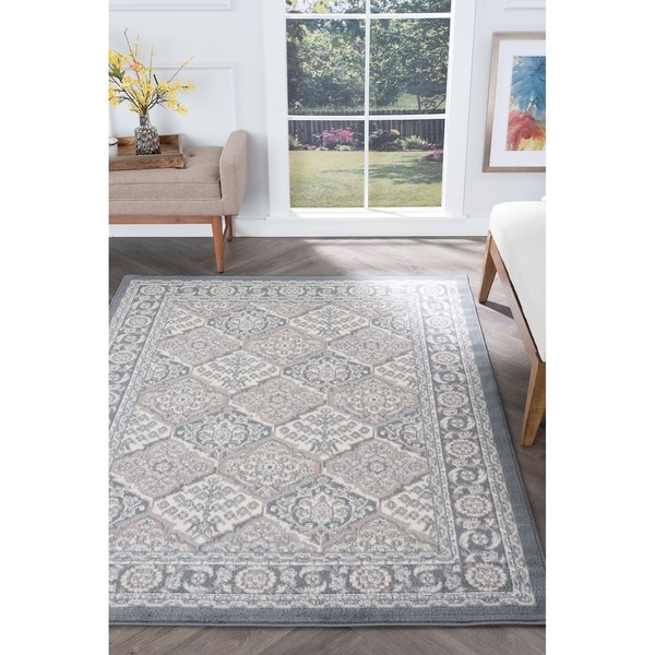 Alise Rugs Hamilton Traditional Oriental Area Rug - 5' x 7'