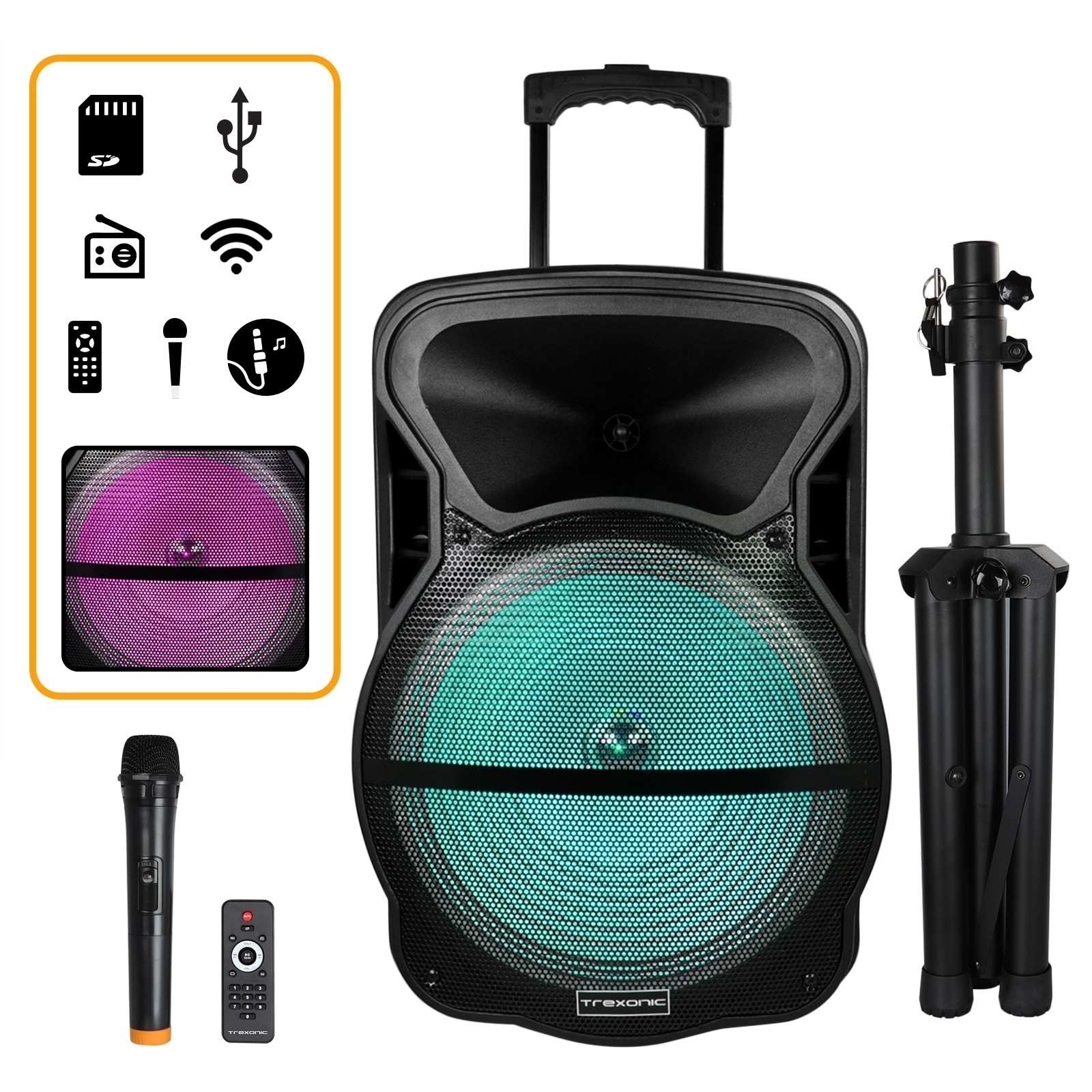 15 inch portable speaker