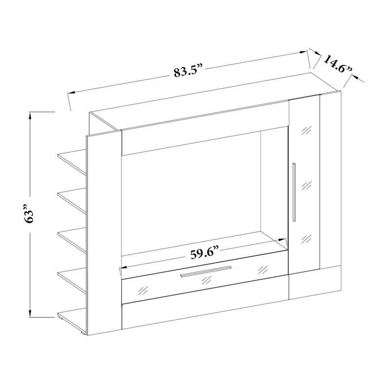 Malaga TV Wall Unit