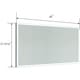 preview thumbnail 6 of 6, Vanity Art 48" LED Lighted Illuminated Bathroom Vanity Wall Mirror with Sensor Switch, Horizontal Rectangle White Mirrors