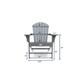 LuXeo Hampton Poly Outdoor Patio Adirondack Chair - Thumbnail 22
