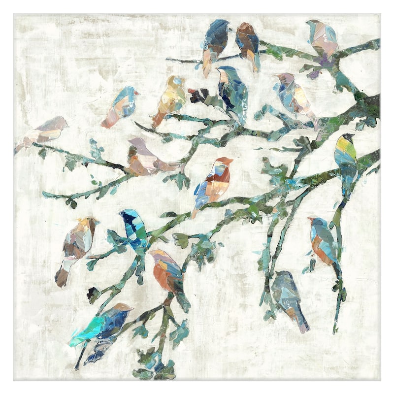 Colorful Bird Wings of Spring I by Dixon Design Group Wrapped Canvas Painting Art Print - 20x20