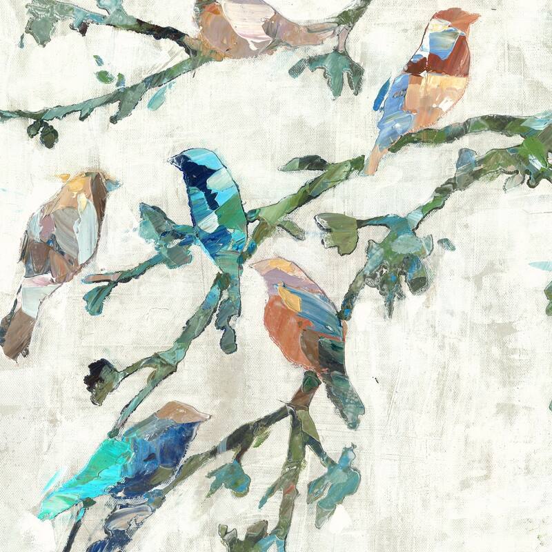 Colorful Bird Wings of Spring I by Dixon Design Group Wrapped Canvas Painting Art Print - 20x20