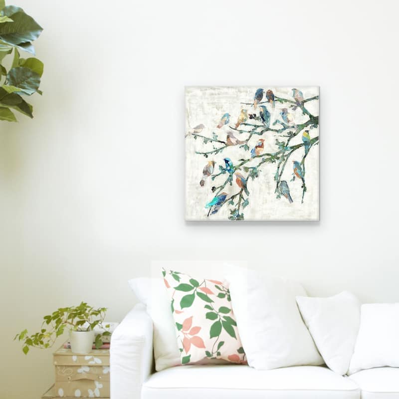 Colorful Bird Wings of Spring I by Dixon Design Group Wrapped Canvas Painting Art Print - 20x20