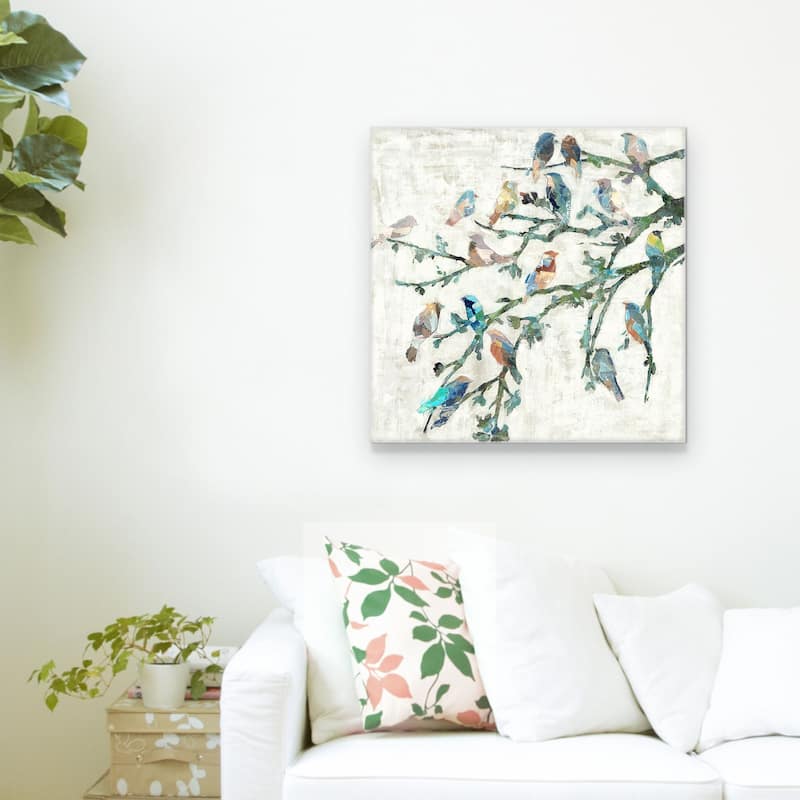 Bird Wings of Spring I by Dixon Design Group Wrapped Canvas Painting Art Print - 24x24