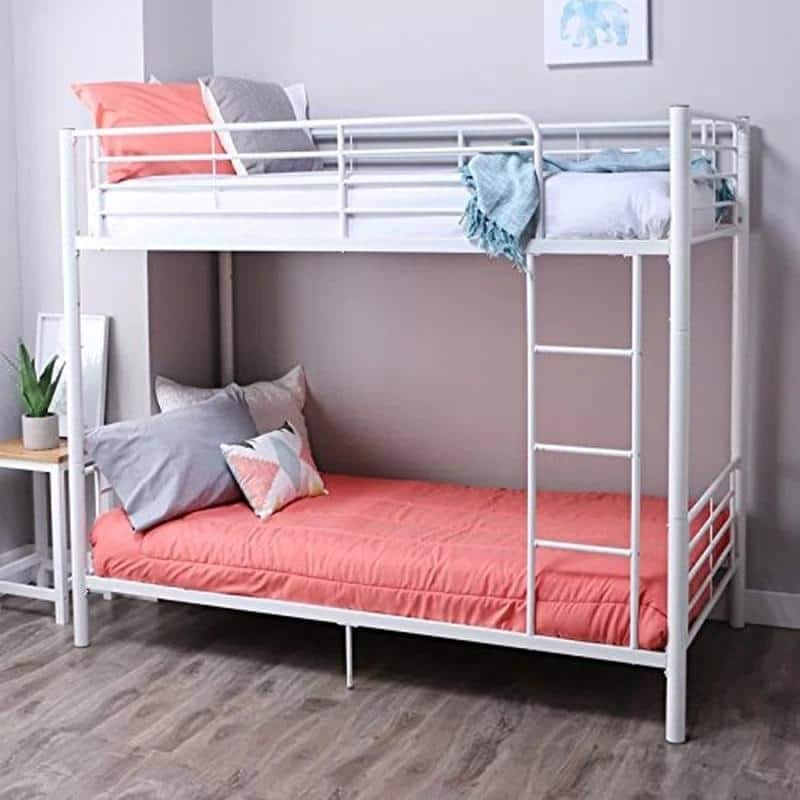 Porch & Den Alder Kids Toddler Metal Twin over Twin Bunk Bed