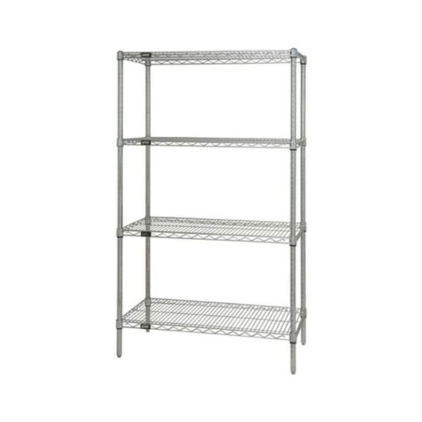 4 shelf metal storage unit