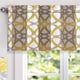 preview thumbnail 5 of 24, Jarvenpaa Geo Trellis Pattern Window Valance - 52 x 18 52 x 18 - Yellow