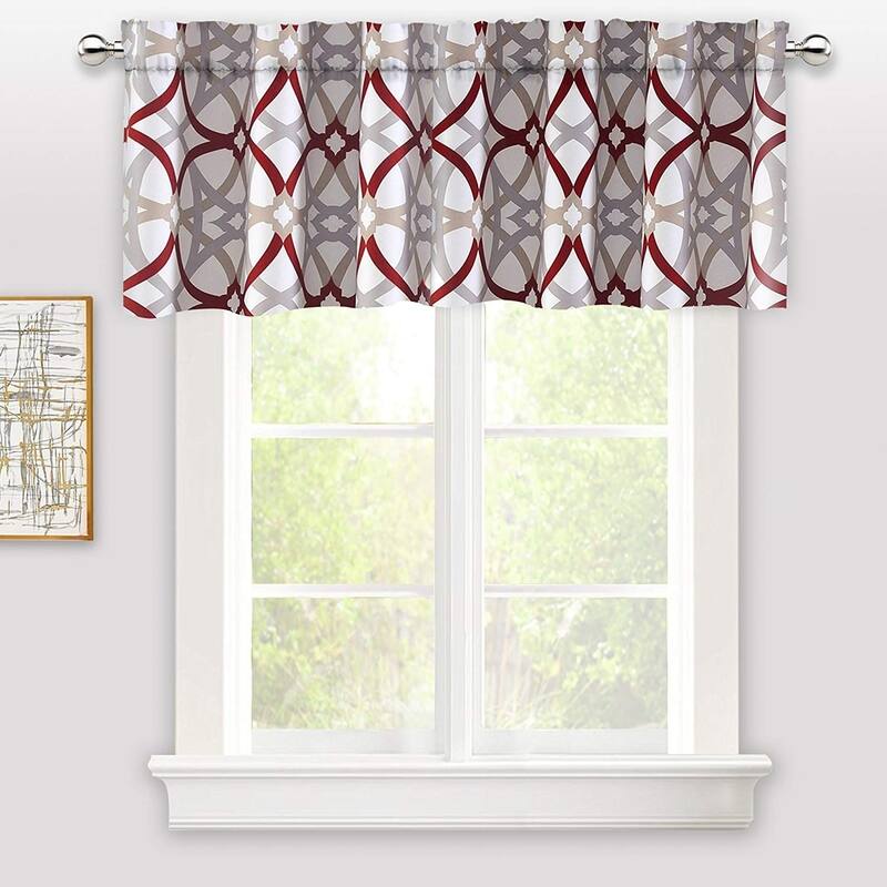 Jarvenpaa Geo Trellis Pattern Window Valance - 52 x 18