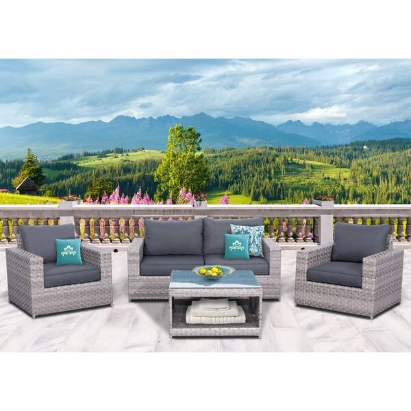 slide 1 of 6, Kensington 5 Piece Olifen Conversation Set