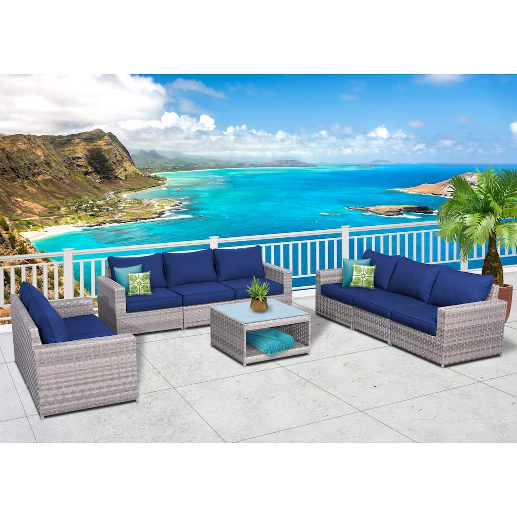 Kensington 9 Piece Olifen Sofa Set