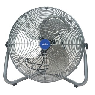 iLiving 20 Inch Super Turbo High Velocity Floor Fan 7500CFM, 225 Watt Motor, Silver