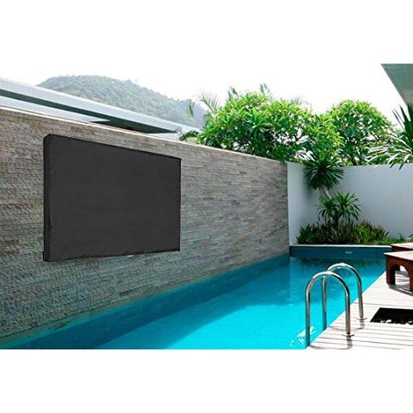 Universal Wall Mount Wall Bracket and Stand Compatible Heavy Duty Smart TV Remote Cover Outdoor TV Cover 40-43 Inch LED Flatscreen TV With Bottom Cover Weatherproof and Dust-Proof Material