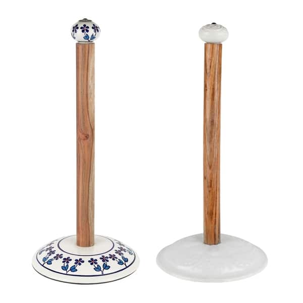 Keister Hand Painted Free Standing Paper Towel Holder Overstock 22575755