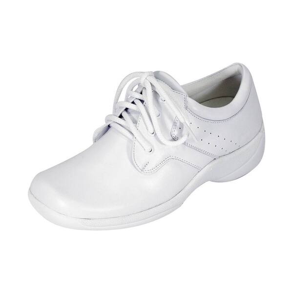 Shop 24 Hour Comfort Delores Women Extra Wide Width Leather Shoes