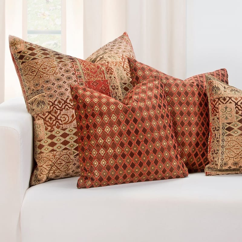 Siscovers Double Diamond Zippered Accent Pillow