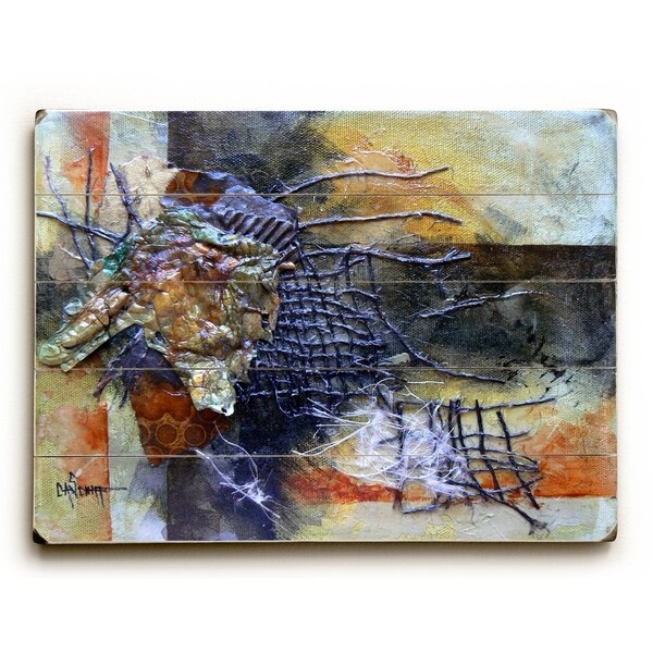 Nature - Planked Wood Wall Decor by Carol Schiff
