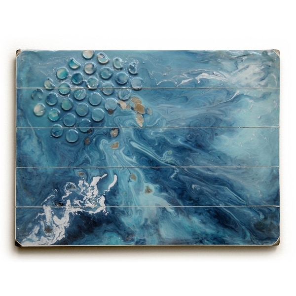 Sea Rhythm - Planked Wood Wall Decor by Carol Schiff