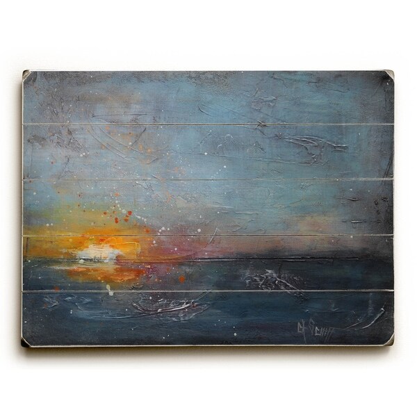Nightfall - Planked Wood Wall Decor by Carol Schiff
