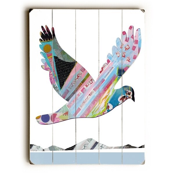 To be free - Planked Wood Wall Decor by Beth Nadler