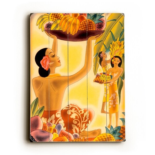 Tropical Fruit by Frank McIntosh - Planked Wood Wall Decor by Matson