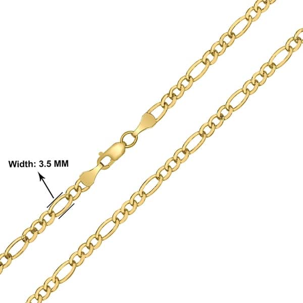 5m Continuous Length Open Iron Figaro Chain 3 x 7 x 1mm Antique Bronze Chain