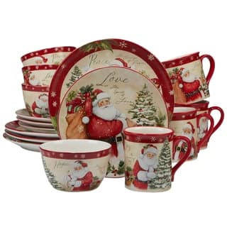 Dinnerware Find Great Kitchen Dining Deals Ping At Certified International Holiday Wishes 16 Piece Dinnerware Set Service For 4