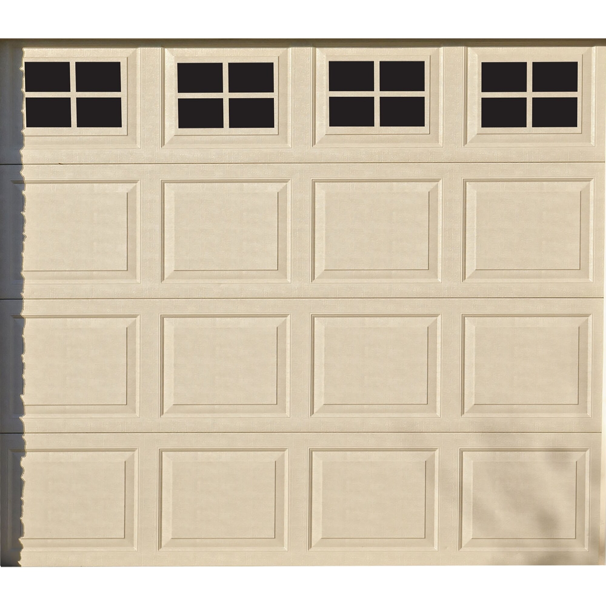 Shop Decorative Magnetic Single Door Garage Windows Black 16 Pc