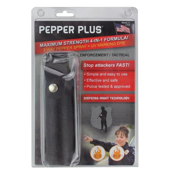 Style PP11 Pepper Spray with Holster Belt Clip and Flip Top Actuator