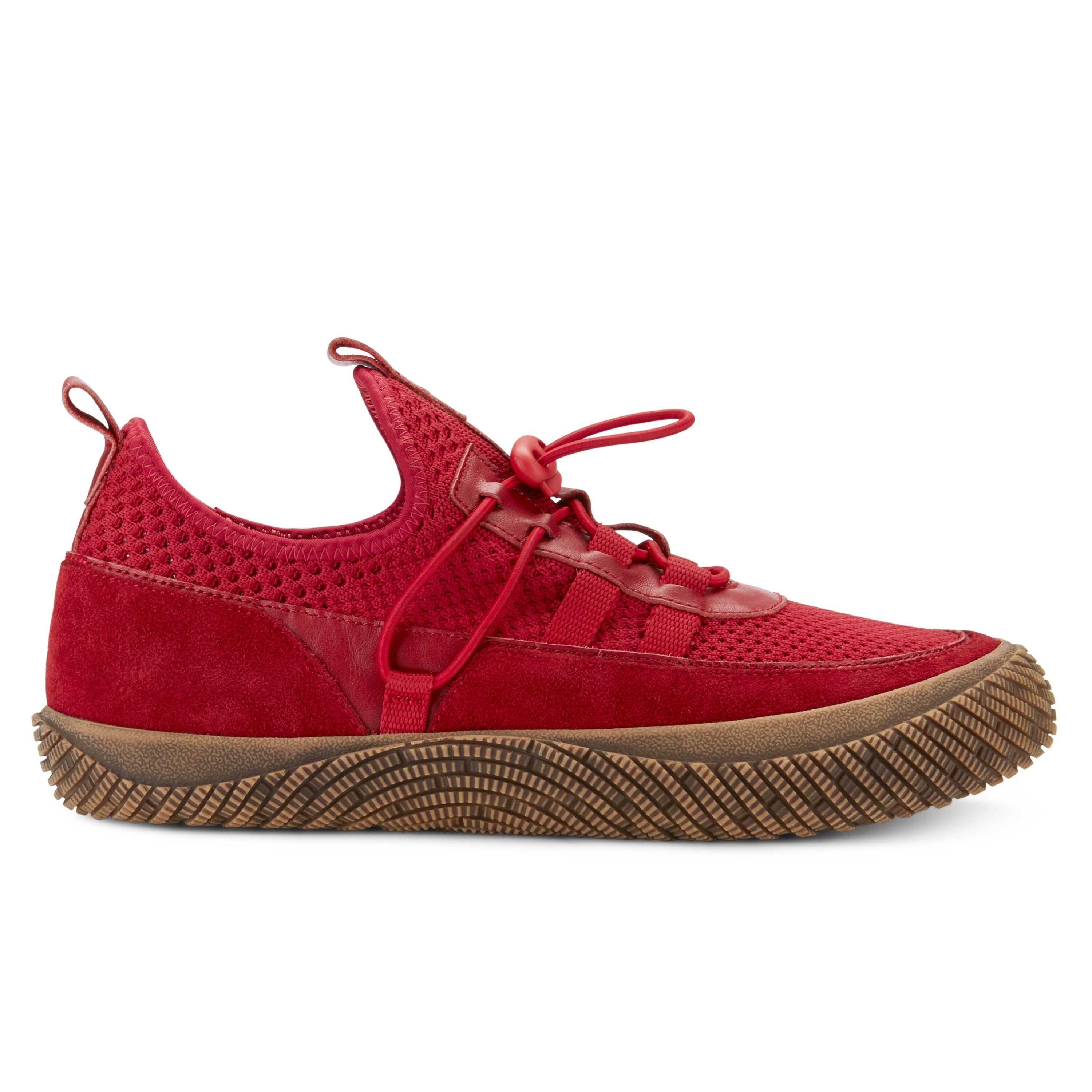 hybrid green label artful suede sneaker