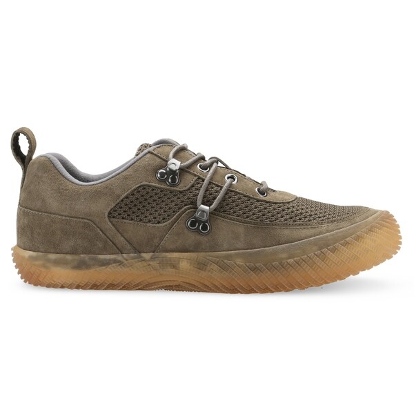 hybrid green label curious suede sneaker