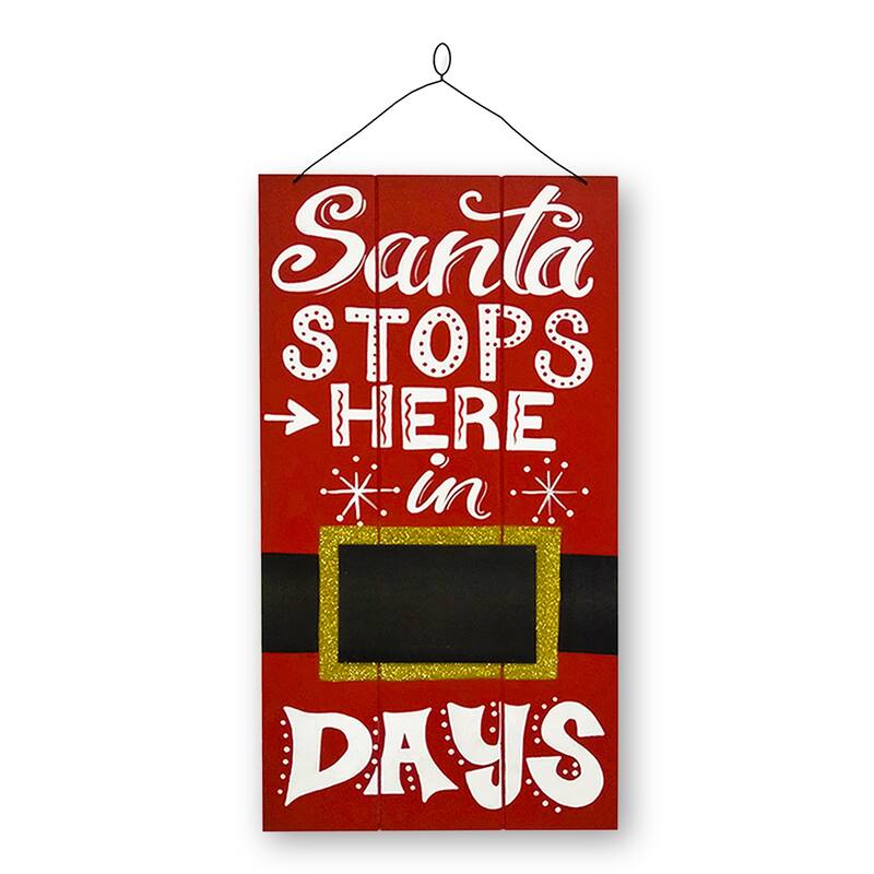 National Tree Company 22 in. Santa Countdown Wall Art - 22 in