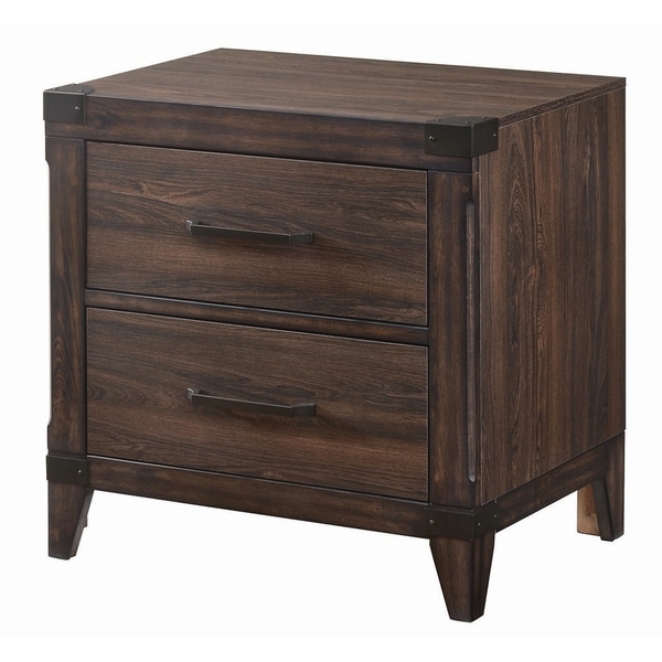 Richmond Rustic Dark Grey Oak Nightstand