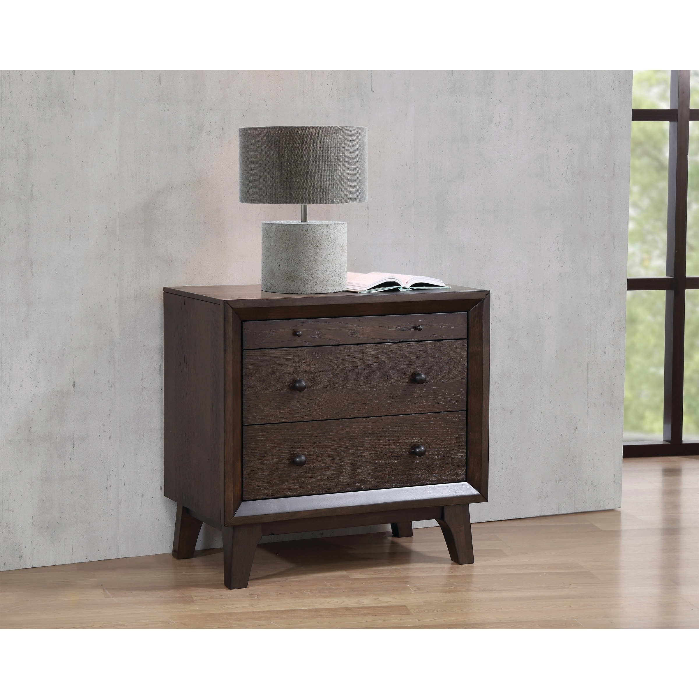 Shop Bingham Retro Modern Nightstand Overstock 22578942