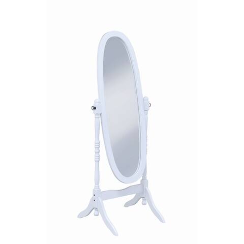 Transitional Cheval Oval Mirror - 23" x 19.50" x 59"