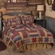 preview thumbnail 7 of 7, National Quilt Museum Kindred Stars and Bars Quilt Golden Tan/Rust Red/Navy - Twin
