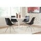 Lowry Mid-century Modern White Round Dining Table - Thumbnail 1