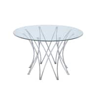 Cabianca Contemporary Chrome Table Base ( Base Only)