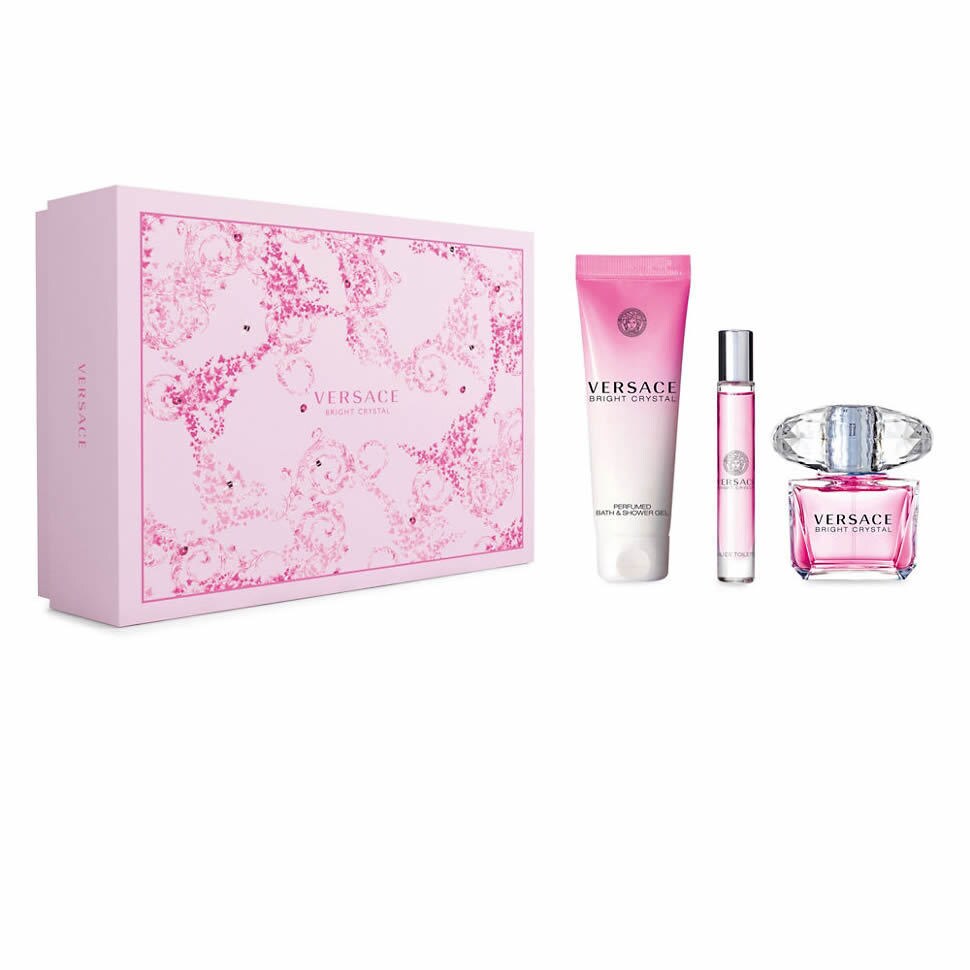 versace pink crystal gift set