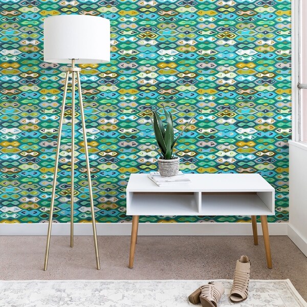 Ikat Fabric Wallpaper and Home Decor  Spoonflower