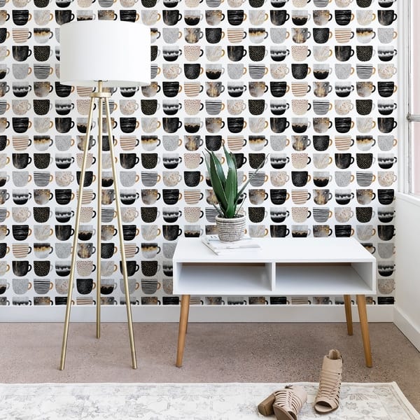 Elisabeth Fredriksson Pretty Coffee Cups 3 Wallpaper - Overstock - 22579573
