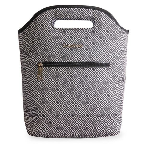 black insulated lunch tote