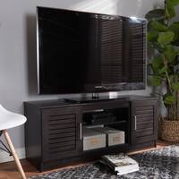 Contemporary Dark Brown TV Stand by Baxton Studio