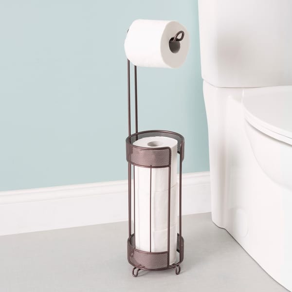 Chrome Plated Steel Over the Tank Toilet Paper Holder | BATH ORGANIZATION |  SHOP HOME BASICS