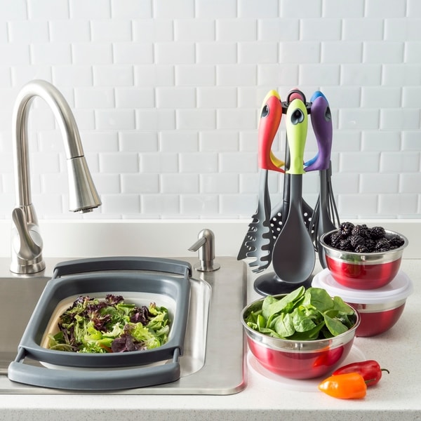 collapsible sink colander