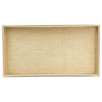 Home Basics Gold Plastic Vanity Tray