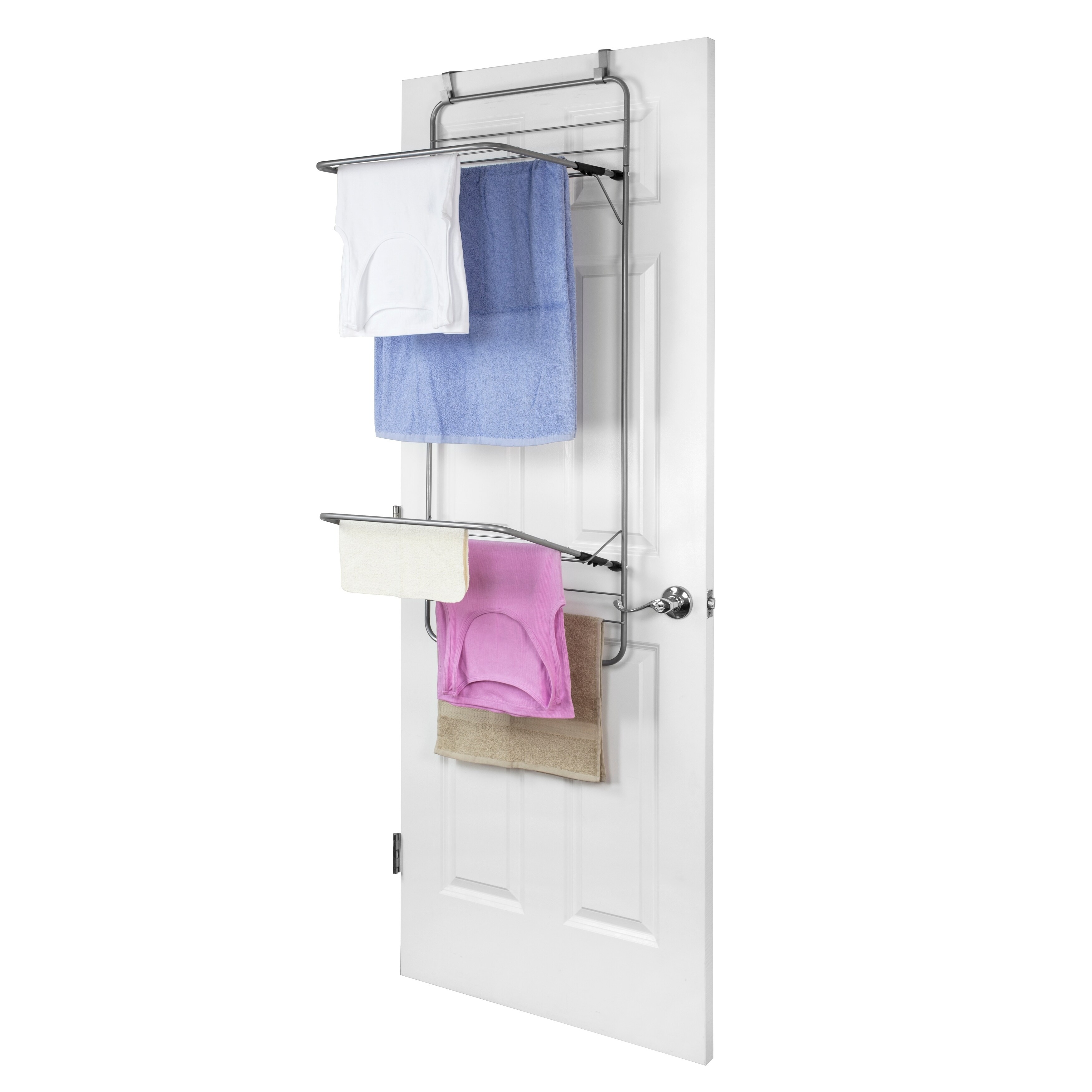 Shop Sunbeam Grey Steel Over The Door Towel Dryer Rack Free